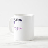 チアリーティングコーチおもしろいことわざ コーヒーマグカップ (正面左)