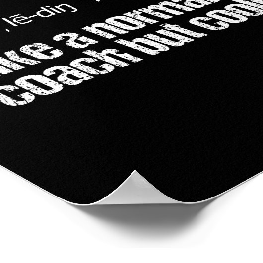 チアリーティングコーチ定義チアリーダートレーナー ポスター (角)