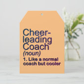 チアリーティングコーチ定義、チアリーダーギフト サンキューカード (スタンド正面)