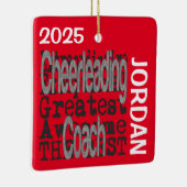 チアリーティングコーチ超並外カスタム セラミックオーナメント (右)