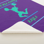 チアリーティングシェルパパーソナライズされた毛布 シェルパブランケット (3/4)