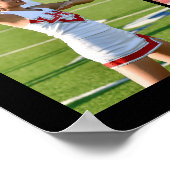 チアリーティングシニア卒業5フォトコラージュ ポスター (角)