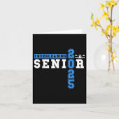 チアリーティングシニア夜応援シニア2025卒業生 カード (黄色い花)