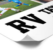 チアリーティングシニア応援チームフォトコラージュ ポスター (角)