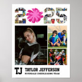 チアリーティングシニア2025スポーツフォトコラージュ ポスター (正面)