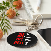 チアリーティングジャンプコンボキーチェーン キーホルダー (側面)