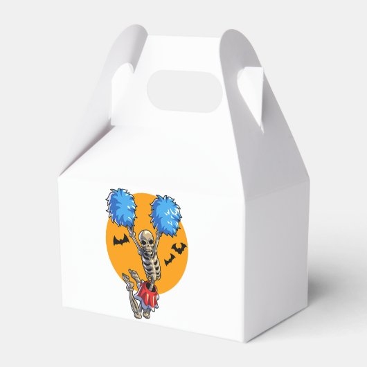 チアリーティングスケルトンハロウィーン応援ママ女の子ウォ フェイバーボックス (正面サイド)