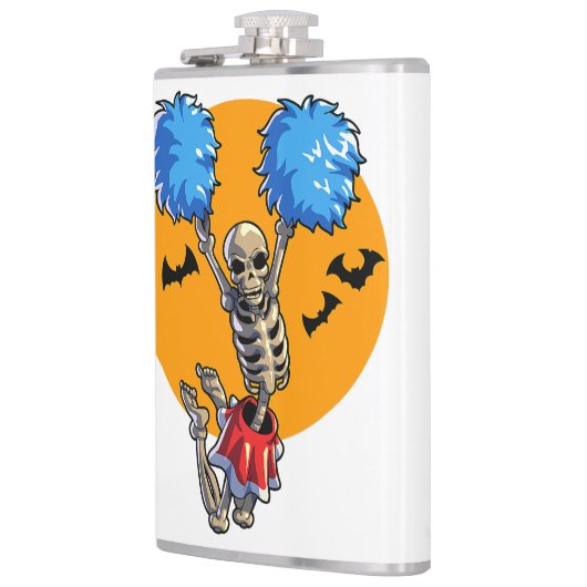 チアリーティングスケルトンハロウィーン応援ママ女の子ウォ フラスク (左)