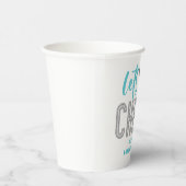 チアリーティングターコイズシルバーブラック応援誕生日 紙コップ (右)