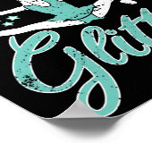 チアリーティングトレーニングI応援懸命I汗グリッター ポスター (角)