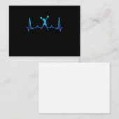 チアリーティングハートビートチアリーダー女子 ノートカード (正面/裏面)