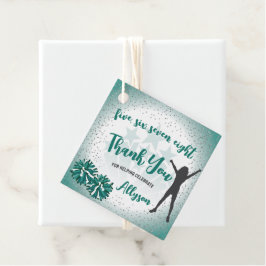 チアリーティングバースデーパーティーグリーンサンキューユユー フェイバータグ