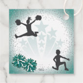 チアリーティングバースデーパーティーグリーンサンキューユユー フェイバータグ (裏面)