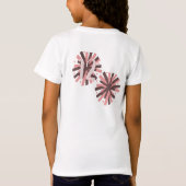 チアリーティングバースデーパーティーポムポムピンクニュートラル Tシャツ (裏面)