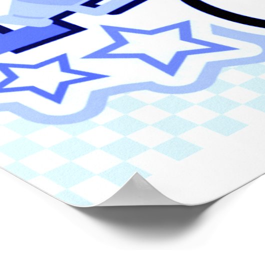 チアリーティングパーソナライズされたポスター"16 x 12" ポスター (角)