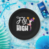 チアリーティングパーティーデコレーションチアリーダープレート ペーパープレート (パーティー)