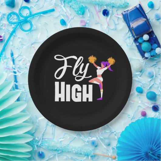 チアリーティングパーティーデコレーションチアリーダープレート ペーパープレート (パーティー)