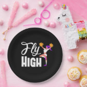 チアリーティングパーティーデコレーションチアリーダープレート ペーパープレート (パーティー)