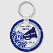 チアリーティングパーティー好意,メガホンとポンポン キーホルダー (正面)