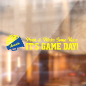 チアリーティングブルーとイエローゲームデイバック ウィンドウサイン (シート2)