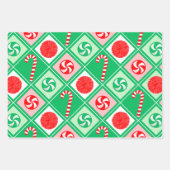 チアリーティングホリデーギフト ラッピングペーパーシート (正面2)