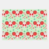 チアリーティングホリデーギフト ラッピングペーパーシート (正面)