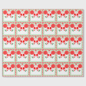 チアリーティングホリデーギフト ラッピングペーパー (フラット)