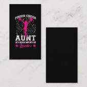 チアリーティング叔母ファミリーサポートガールチアリーダー 名刺 (正面/裏面)