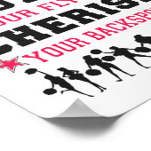 チアリーティング応援あなたの基を尊重す保護る ポスター (角)