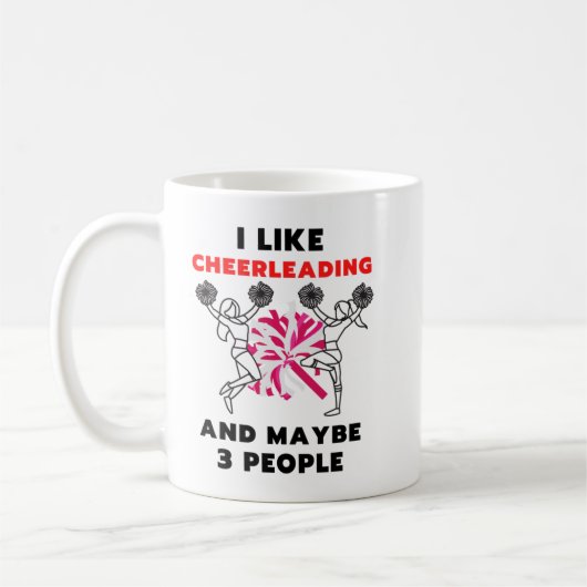 チアリーティング愛おもしろい者ギフトアイディア私が好きHobby_07 コーヒーマグカップ (左)
