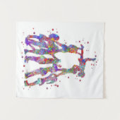 チアリーティング所有者ギフト |恋人誕生日ギフト  タペストリー (正面(横))