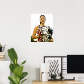 チアリーティング服の若い女性 ポスター (ホームオフィス)