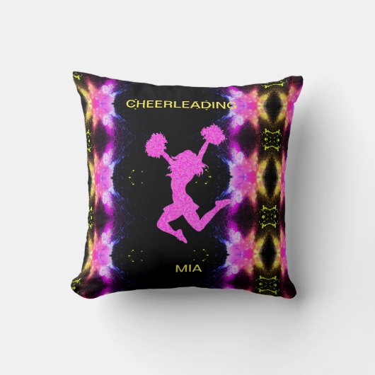 チアリーティング装飾用クッション名前をカスタムする。 クッション (正面)