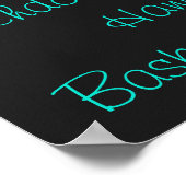 チアリーティング規約タイポグラフィポスター ポスター (角)