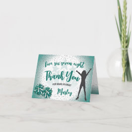 チアリーティング誕生日グリーンサンキューユー カード