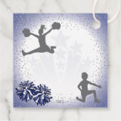 チアリーティング誕生日ネイビーブルーサンキューユー フェイバータグ (裏面)