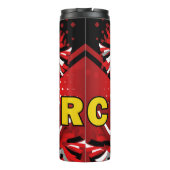 チアリーティング赤と白ユニフォーム応援 タンブラー (裏面)