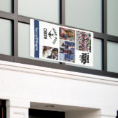 チアリーティング2023年4月4日写真学校名 横断幕 (ビルの外側)