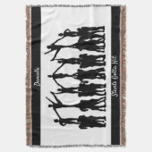 チアリーティング「スタントがヒットするパーソナライズされた」 スローブランケット (正面縦)