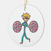 チアリーティング セラミックオーナメント (左)