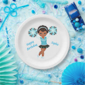 チアリーティング「ハッピーバースデー」紙プレート ペーパープレート (パーティー)