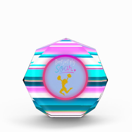 チアリーティング「飛ばすだけじゃない、飛び散る」ストライプ フォトブロック (正面)