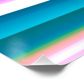 チアリーティング「飛ばすだけじゃない、飛び散る」ストライプ ポスター (コーナー)