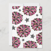 チアリーディングの誕生日招待状 | チアパーティー 招待状 (裏面)