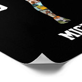 チアリーディングガール チアチーム フォト コラージュ ポスター (角)