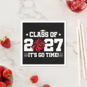 チアリーディング卒業名言 上級クラス 2027 スタンダードカクテルナプキン (インサイチュ)