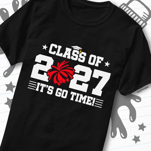 チアリーディング卒業名言 上級クラス 2027 Tシャツ