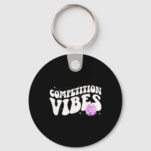 チアリーディング大会当日の雰囲気 キーホルダー (正面)