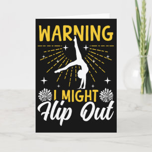 チアリーディング注意報 私はひっくり返るかもしれません カード