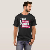 チアリーディング チアリーダー 応援 楽しむ 応援する Tシャツ (正面フル)